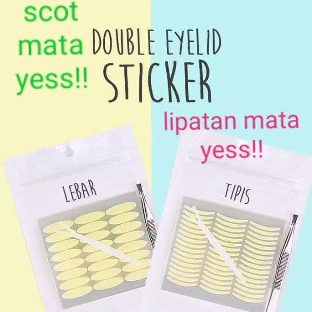 SCOT MATA STICKER/SCOT MATA TRANSPARAN/LIPATAN MATA JARING