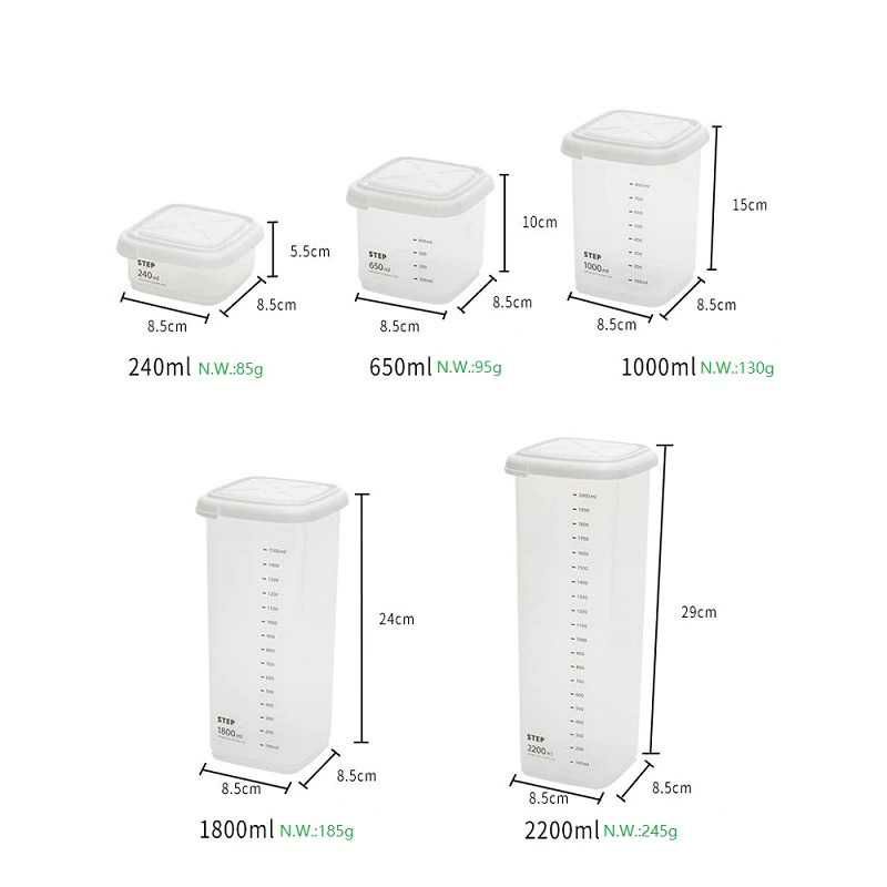 GS8 Toples Box Wadah Penyimpanan Makanan Cemilan Snack Jumbo Beras Sereal Food Container 1800 / 1000 ml WBBOOMING W1804