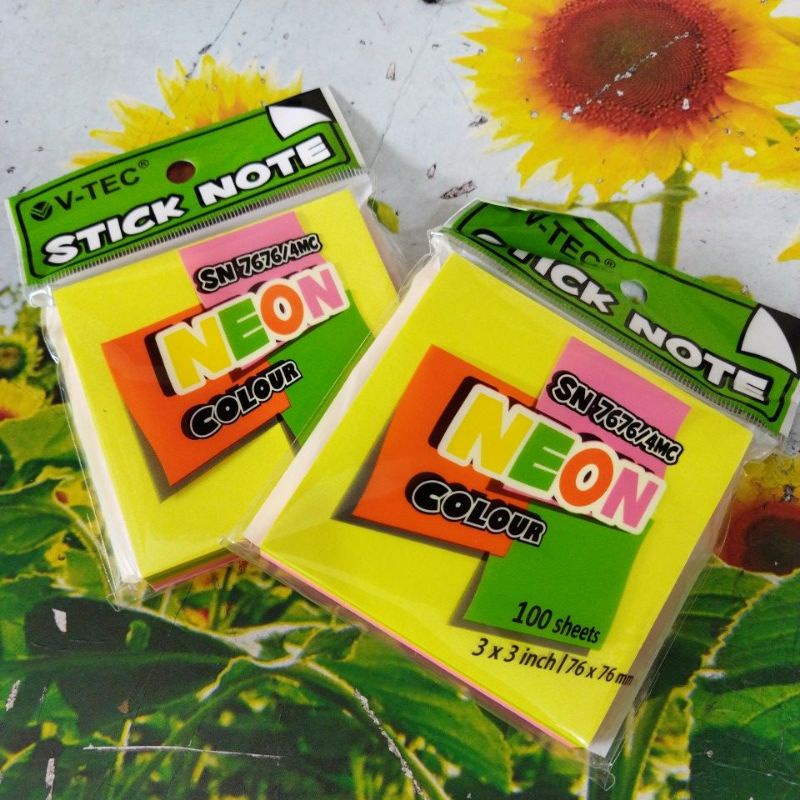 Sticky Notes Polos 5 Warna | INDAY SHOP