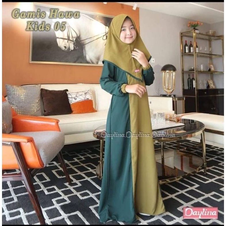Gamis Hawa Kids By Daylina/Gamis Kids Diskon/Gamis kids Premium