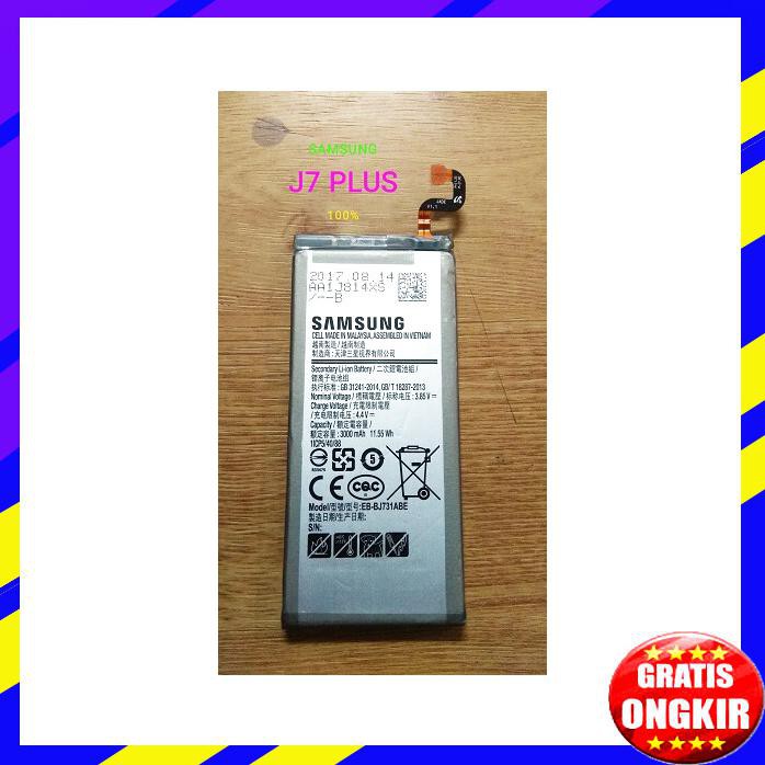 ACC HP BATERAI SAMSUNG GALAXY J7 PLUS EB BJ731ABE 3000MAH ORIGINAL NON PACK