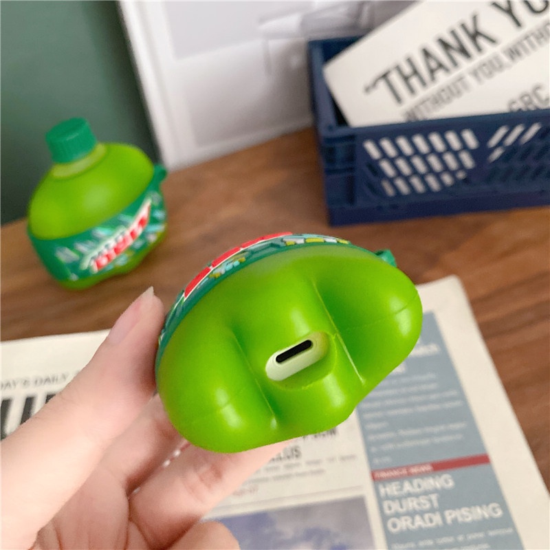 Casing Soft Case Silikon Bentuk Botol Minuman 3D Untuk Airpods 1 2 Pro i12 i10 i11 i9s inpods 12 TWS