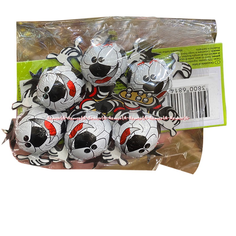 Storz Chocolade Choco Team 6pcs Cokelat Susu Aneka Kumbang Bugs Bola Soccers Stors Coklat