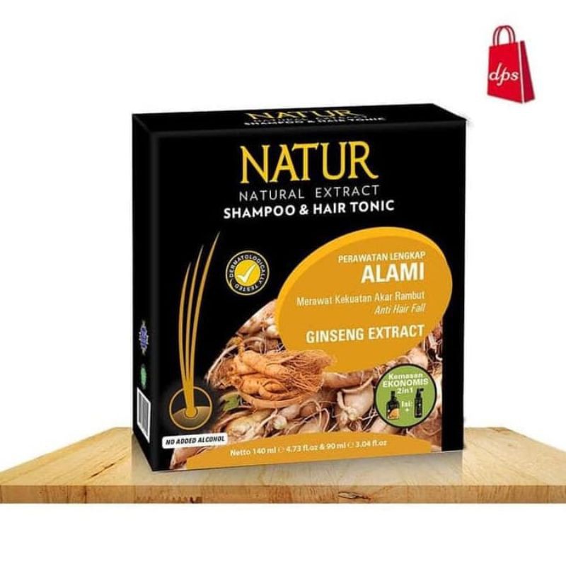 NATUR 2IN1 SHAMPO + HAIR TONIC GINSENG