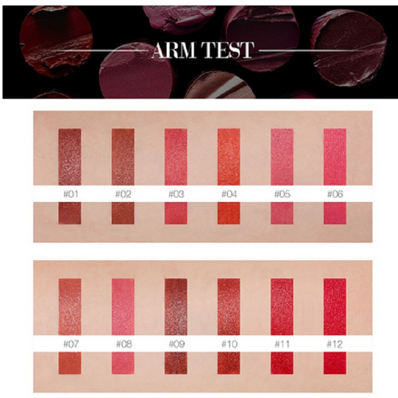 (READY &amp; ORI) Banxeer 12 Colors Matte Lipstick Lipstik Maverick Taboo Elegant Eternal - BX01 BX 01