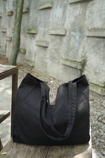 TOTEBAG POLOS BLACK / NUDIE BAG