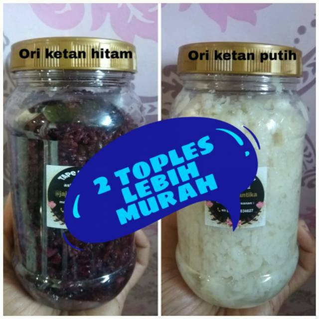 

TAPE KETAN HITAM & PUTIH (2 TOPLES)