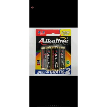 baterai ABC ALKALINE AA 4+2