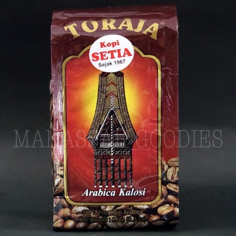 

Kopi Setia Toraja Arabica Kalosi 250gr