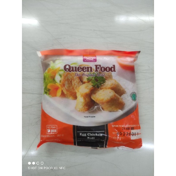 

Queen food egg chicken roll 350g