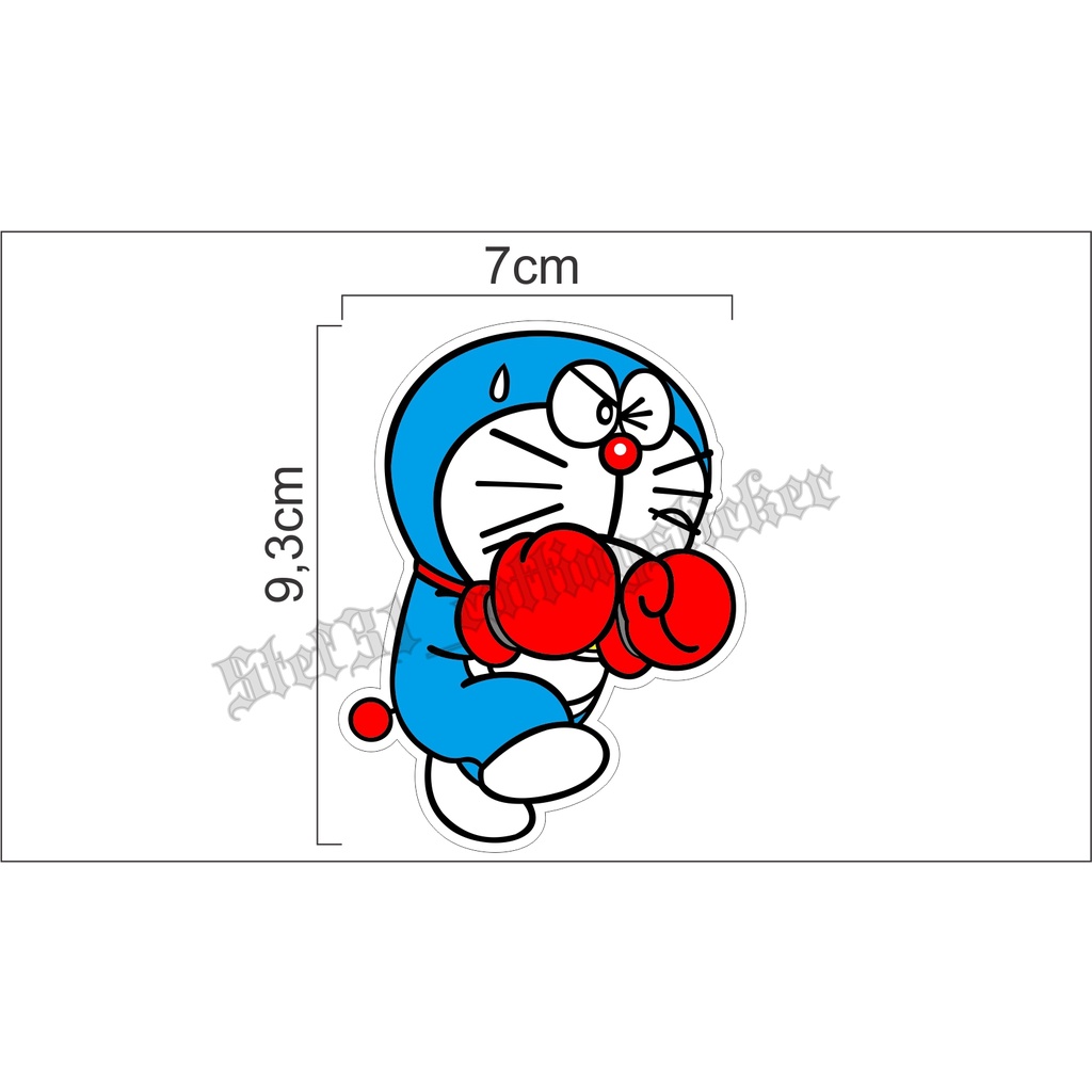 

sticker printing doraemon tinju