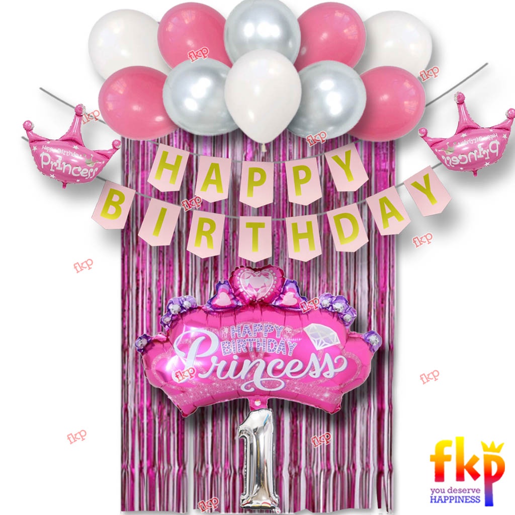 FUN KIDS PARTY Paket Simpel Dekorasi Ulang Tahun Anak Karakter Kartun/Set Dekor Ultah Anak
