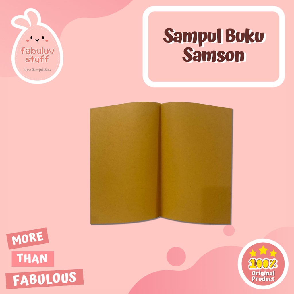 

ATK ~ Sampul Buku Samson Coklat / Pelapis Buku Brown Kwarto Boxy
