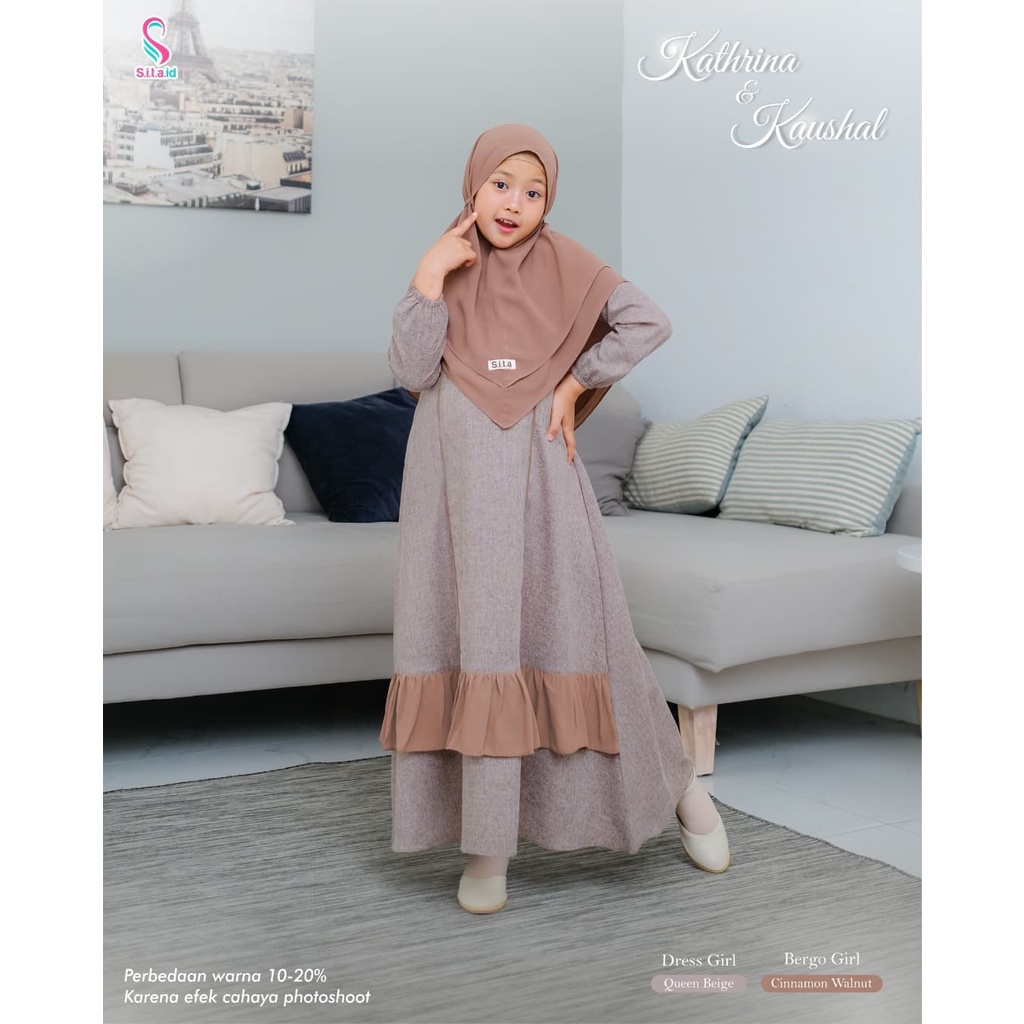 Terlaris DRESS ANAK (KALISYA )RENDA TILE (USIA3-4 TAHUN) TERLARIS/TERMURAH/GAMIS ANAK MURAH