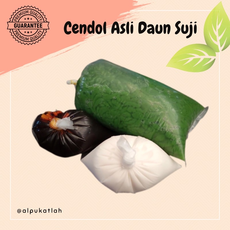 

Cendol asli daun suji