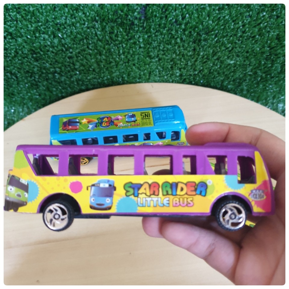 Edufuntoys - LONG LITTLE BUS pulback/ tayo bus panjang/ mainan mobil mobilan/ little bus/ mobil tayo/ mainan anak laki laki-7