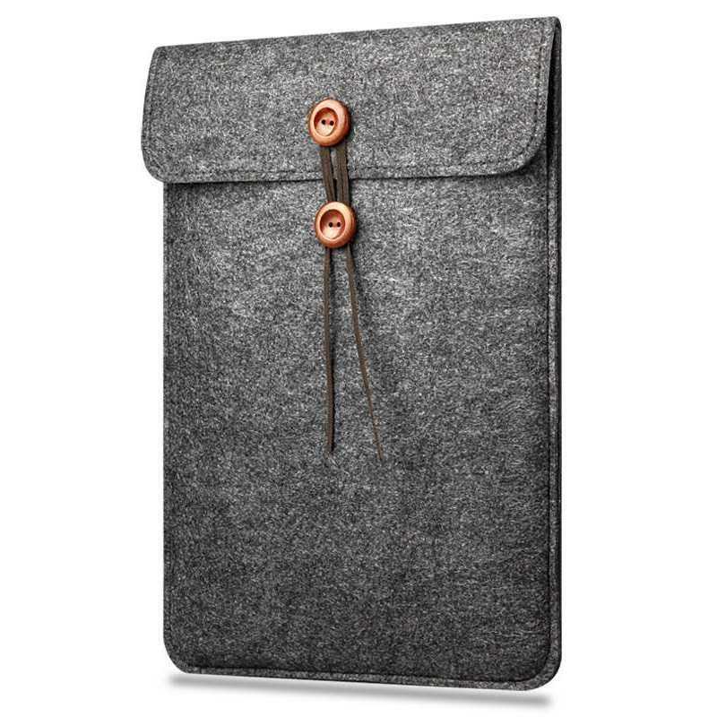 Felt Button Style Sleeve Case Laptop Ultrabook - DA58