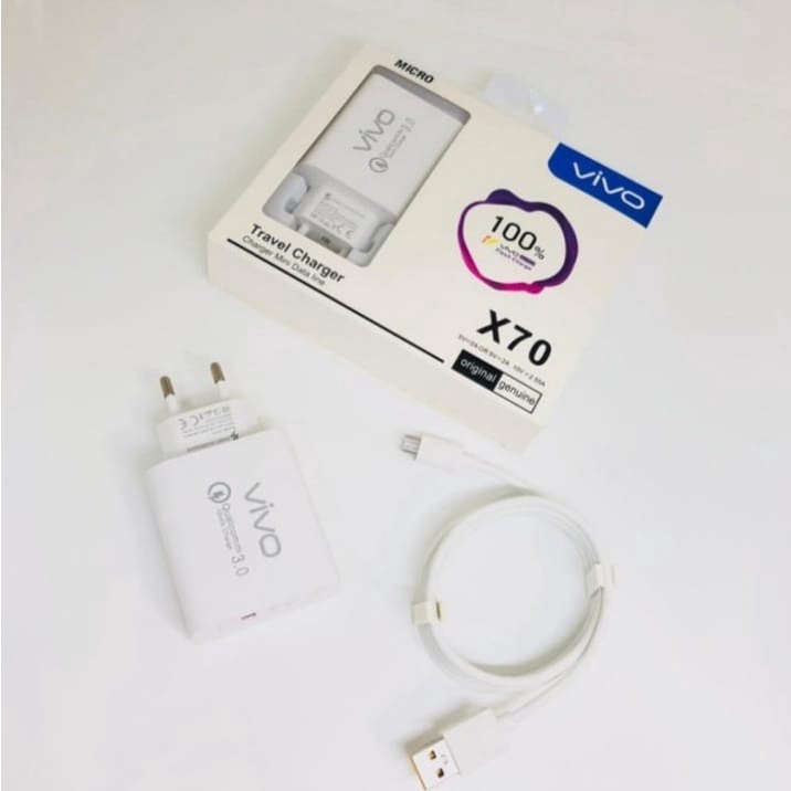 Charger Vivo Flash Charge Casan Vivo X70 Original Quality Travel Charger