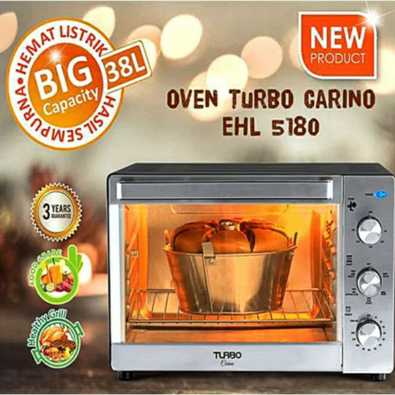 Oven jumbo turbo 38 liter EHL 5180 By philip
