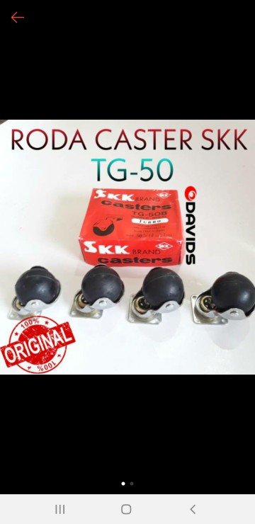 Roda Karet Etalase Troli Lemari Kursi Skk Tg50