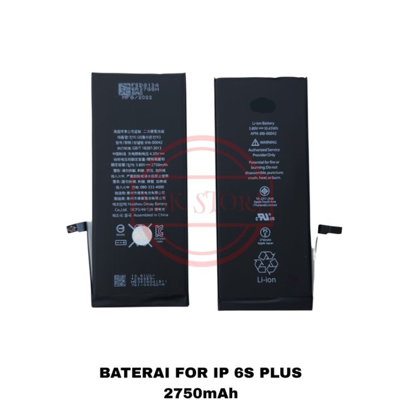 BATERAI - BATTERY FOR IP 6S PLUS 2750MAH