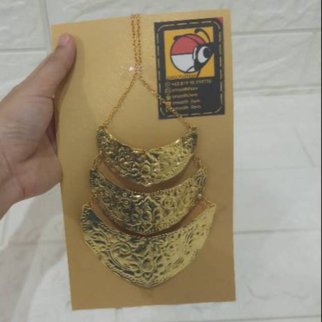 kalung 3 tiga susun kalung anak aksesoris anak kalung baju adat kartin