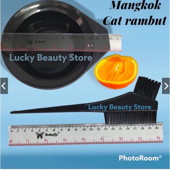 MANGKOK DAN SISIR 2IN1 KUAS / SISIR SEMIR CAT RAMBUT - KUAS WARNAI RAMBUT - HAIR CREAM COMB