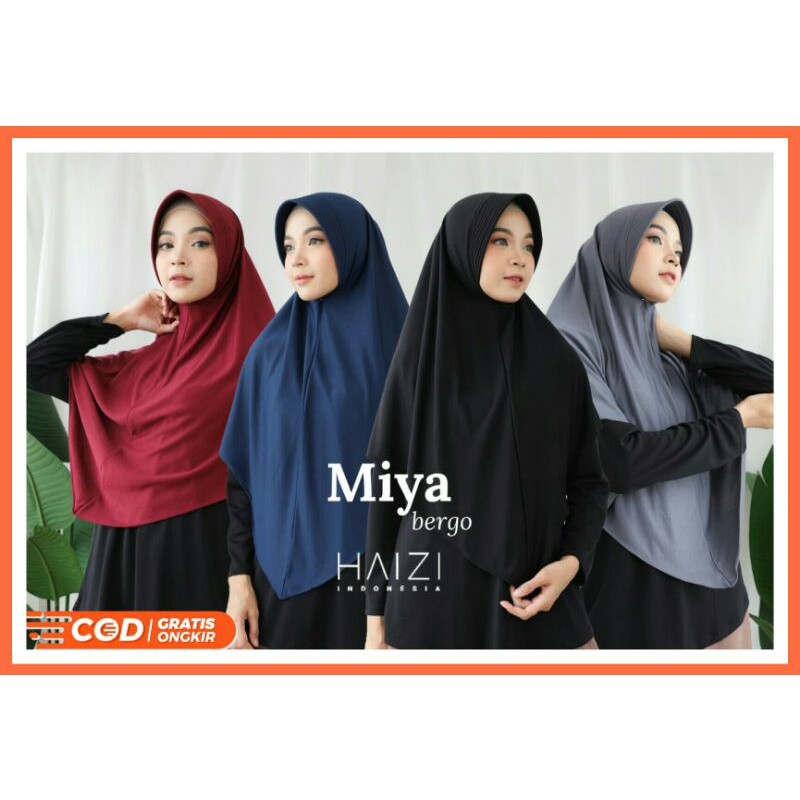 Miya Bergo by Haizi Bergo Dry Fit Polos Jumbo Pad