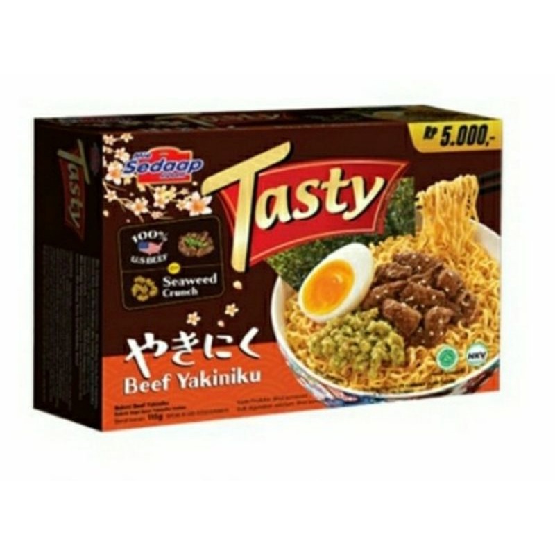 Jual Mie Sedaap Tasty Beef Yakiniku 115 Gr Produk Baru Indonesia