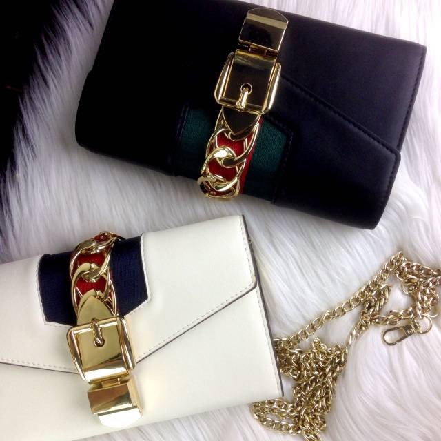 GUCCI Sylvie Pochette Spring Summer 2018 
sz 19x10cm #6601