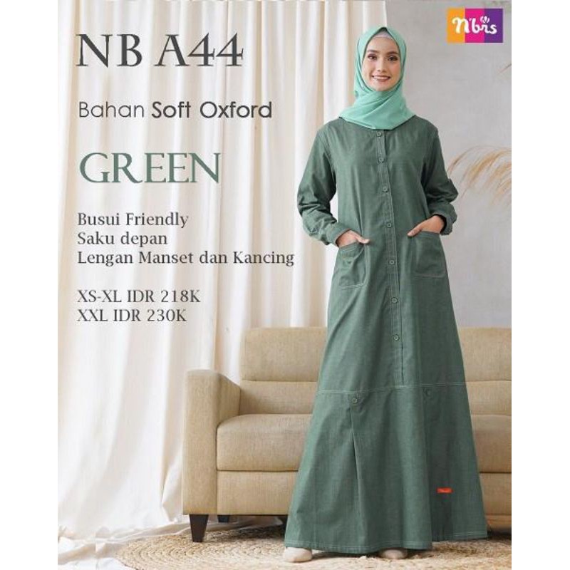 GAMIS/GAMIS NIBRAS/GAMIS NIBRAS TERBARU 2020/GAMIS MUSLIMAH/CASUAL DRESS/GAMIS NIBRAS NB A44