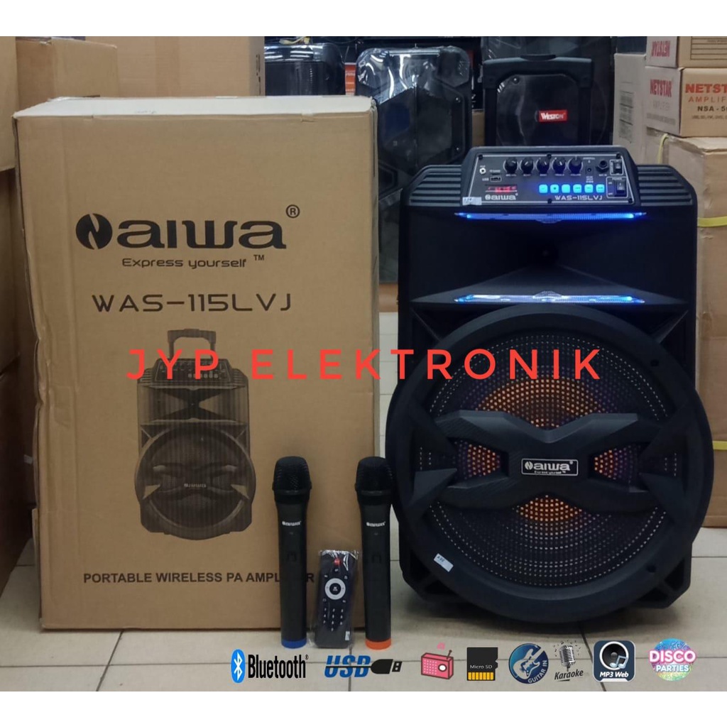 SPEAKER PORTABLE AIWA WAS 115 LVJ NAIWA WAS115LVJ / AIWA 115LVJ 15INC
