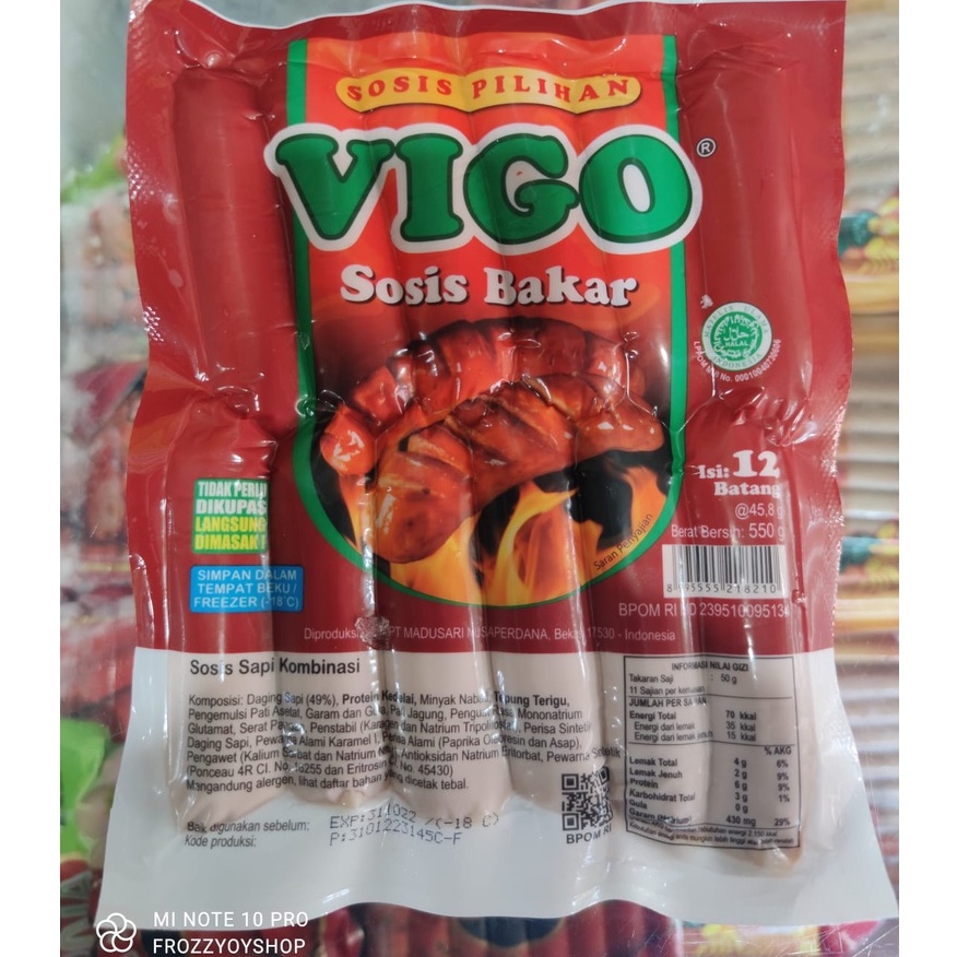 

Vigo sosis sapi isi 12 550 gram