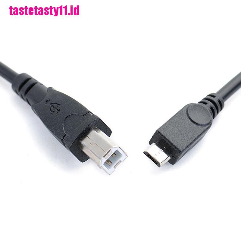 Kabel Data OTG Micro USB Male To USB B Type B Male Panjang 3.2ft Untuk Handphone