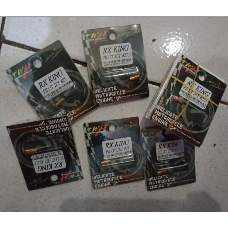 Pilot Jet RX King RXS RXK - 22.5 -  25 - 27.5 - Spuyer Angin PilotJet by TWH Racing Original Product