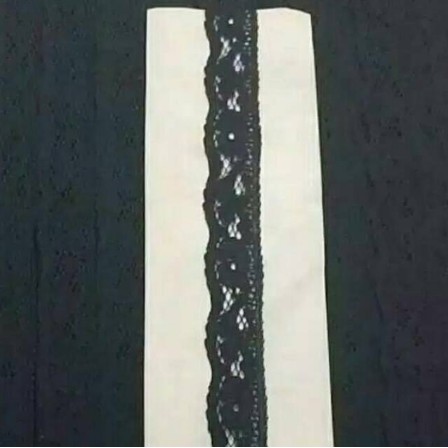 

Renda air katun/ renda air rajut 2cm, roll panjang 15yard (13.5 meter).