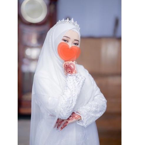 Murah Banget FULL BRUKAT [FREE HIJAB ]GAUN AKAD GAMIS AKAD WALIMAH