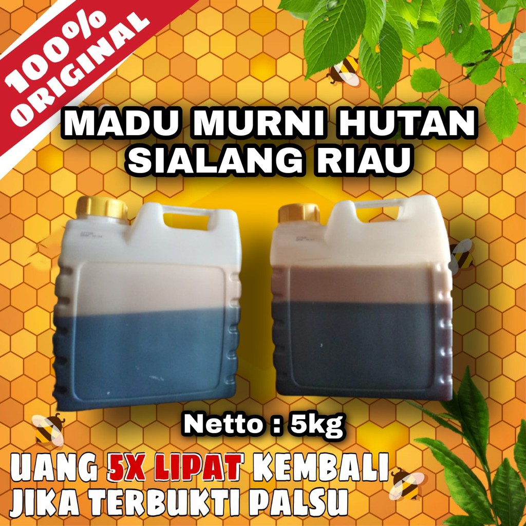 

Madu murni hutan sialang riau uji lab 5kilo