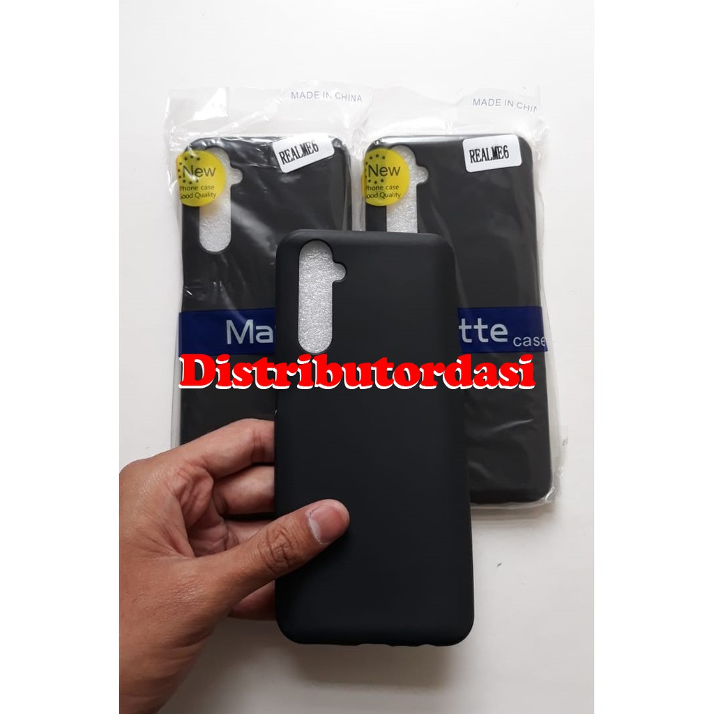 SOFTCASE CASE TPU SILIKON CASING KONDOM blackmatte case Realme 6 ready stok grosir