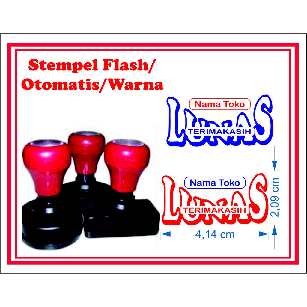 

Stempel Flash/Warna Lunas Terimakasih Bisa 2 Warna