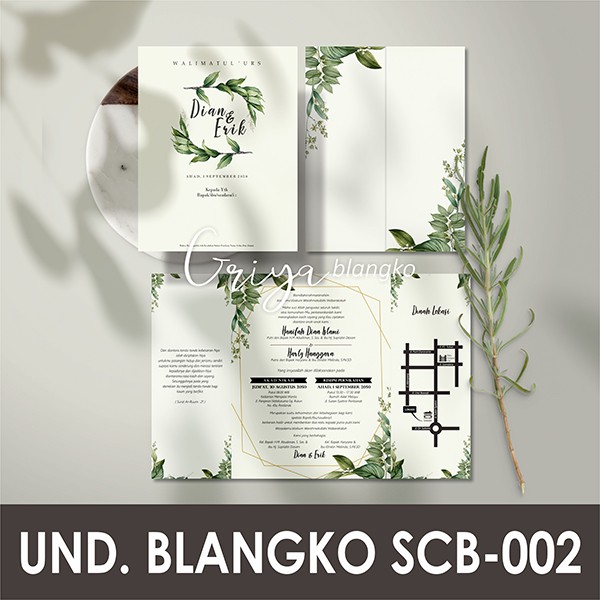 SCB-002 GRIYA CARD | UNDANGAN BLANKO MURAH | Blangko Undangan | Griya Blangko | Undangan Blangko Pre