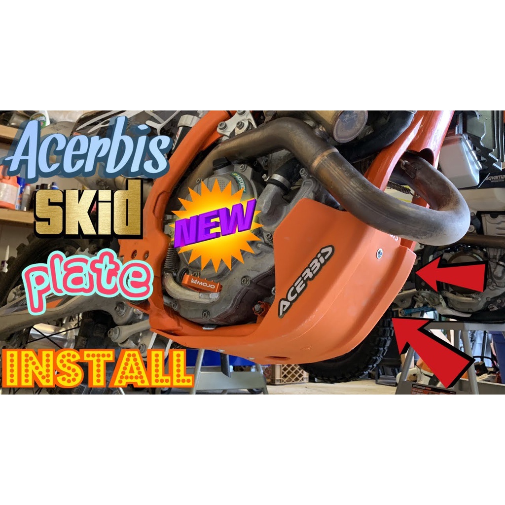 ENGINE GUARD KTM EXCF 2017 2019 HUSQVARNA FE 2017 2019 ACERBIS SKID PLATE KTM HUSQVARNA