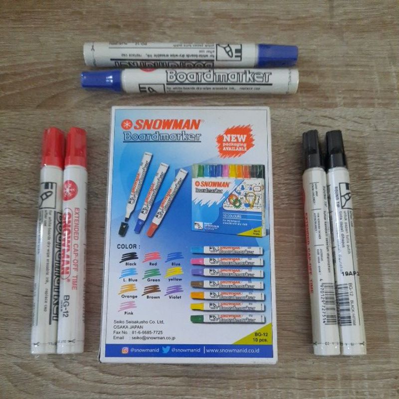 

Spidol Whiteboard / Board Marker SNOWMAN BG-12