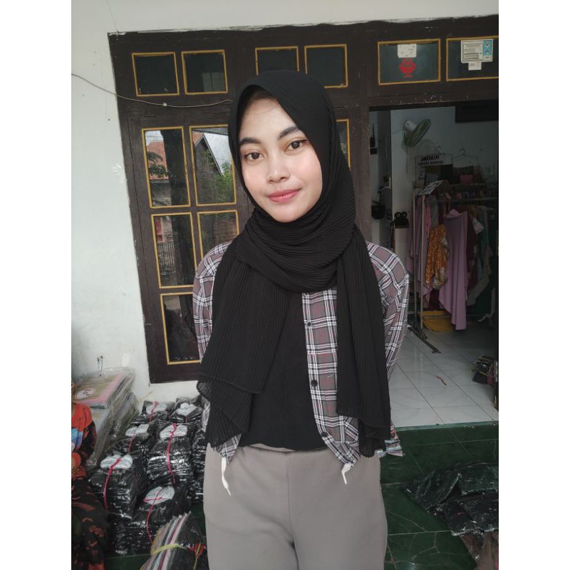 PASHMINA PLISKET by ASSYIFA ••pasmina plisket lidi-2