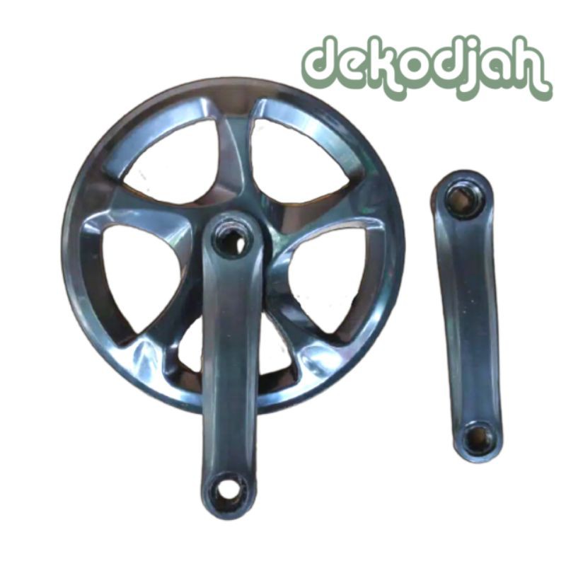 Crank Sepeda Single 52T Arm 152mm