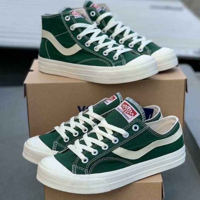 Ventela public low green original official store terbaru sepatu pria wanita