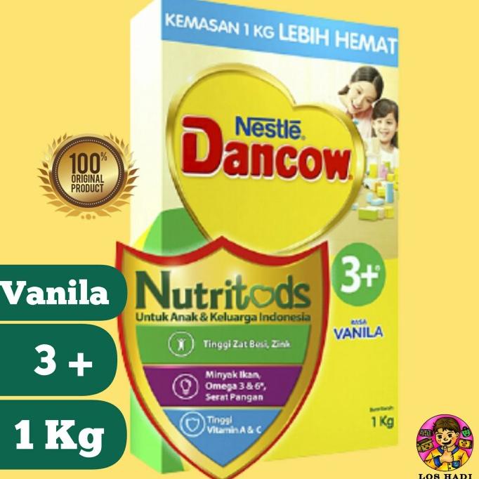 

BISA BAYAR DITEMPAT Susu DANCOW 3+ plus vanila 1 kg 1000 gram Nutritods