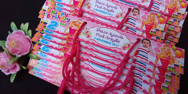 PLASTIK TEBAL Tas Label Snack Ultah - Tas Plastik Ulang Tahun-1