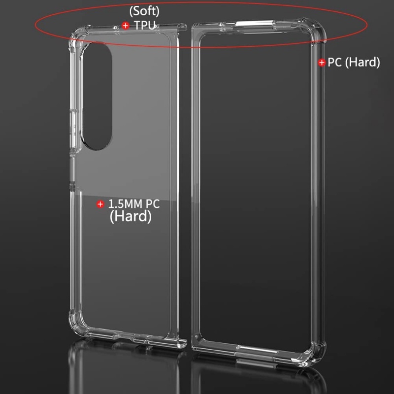 Case Pelindung Empat Sudut Shockproof Anti Jatuh Anti Gores Untuk Samsung Galaxy Z Fold 4