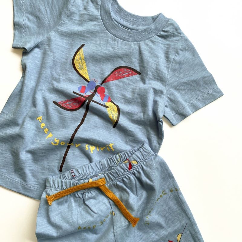 BohoBaby NICKO SET 6-10y / Bohopanna Boho Setelan Pendek-Panjang Anak UNISEX Laki Perempuan